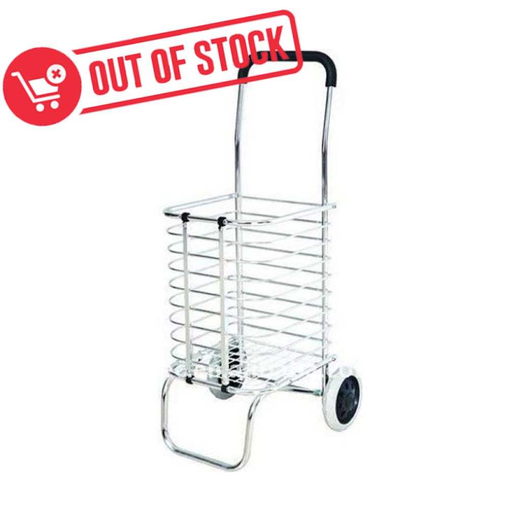 Καροτσάκι Λαϊκής Αλουμινίου με 2 Ρόδες Πτυσσόμενο Χωρητικότητας 40 Λίτρων